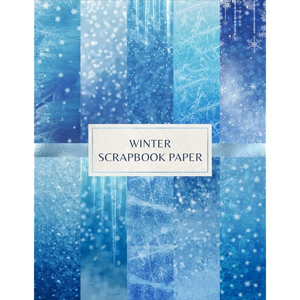 Winter snowflakes scrapbook paper decorative craft papers for card making and crafts projects