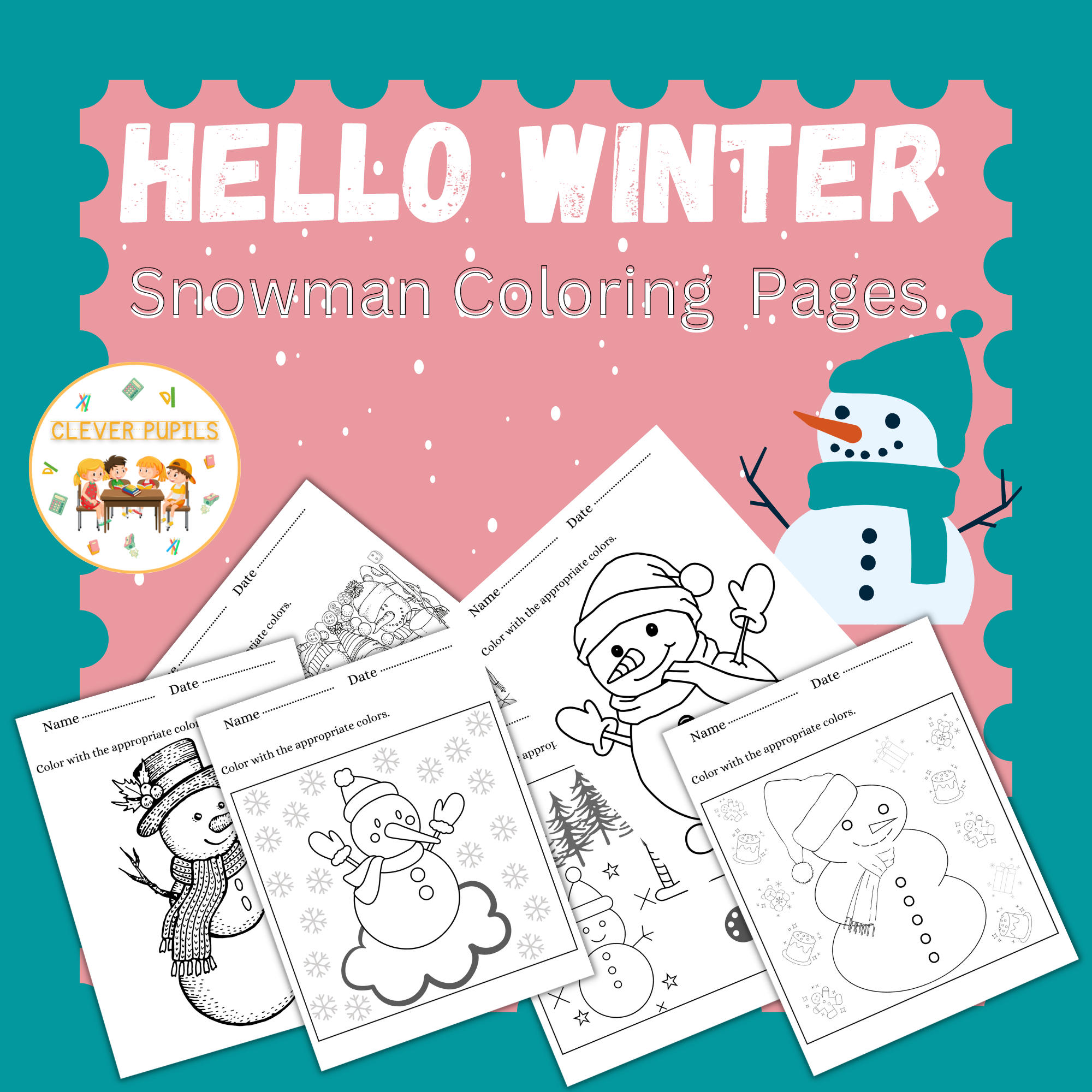 Winter coloring pages snowman coloring sheets february activities made by teachers