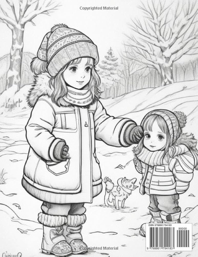 Cute winter coloring pages for kids unleash creativity with winter magic explore color and discover the joy of winter with adorable pages nixon barrington a books