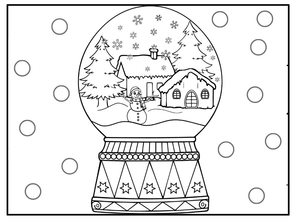 Winter coloring pages made by teachers