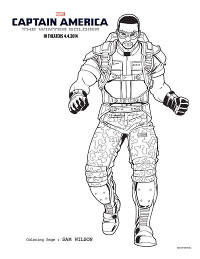 Updated captain america coloring pages