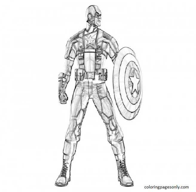 Captain america coloring pages printable for free download