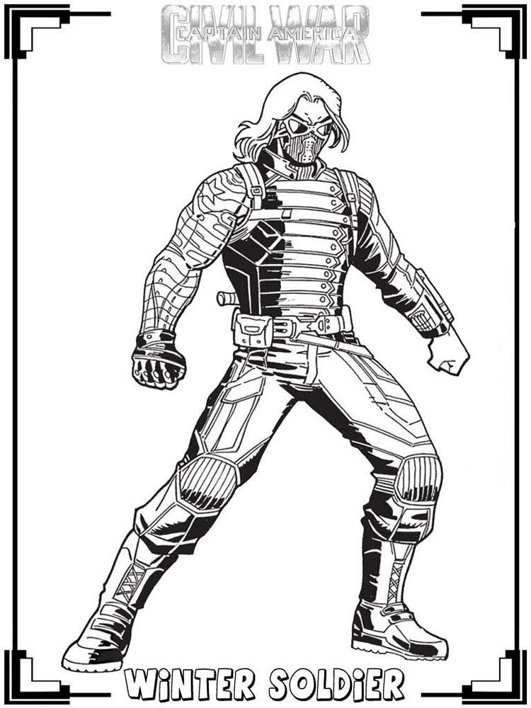 The winter soldier coloring pages avengers coloring pages avengers coloring captain america coloring pages