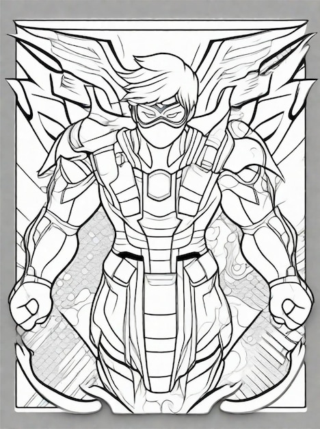 Page coloring pages super hero images