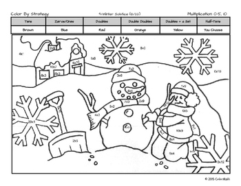 Winter solstice coloring page by