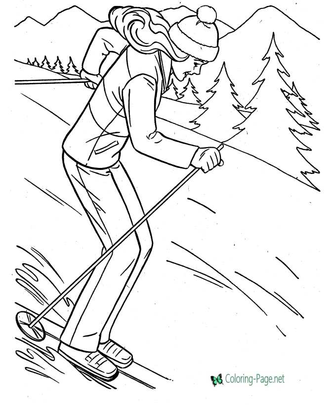 Snow skiing