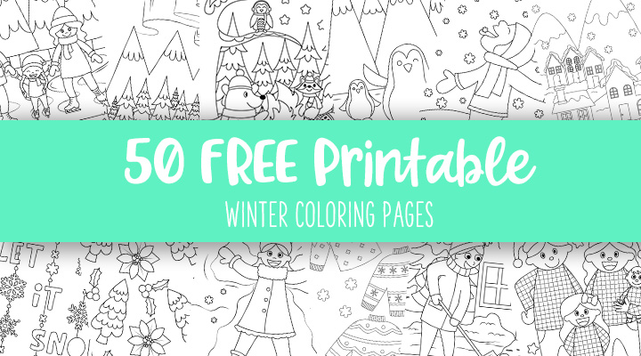 Download Beautiful Free Printable Winter Coloring Pages