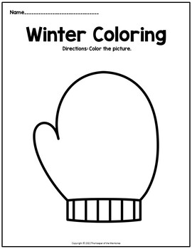 Winter coloring printable worksheets by the keeper of the memories