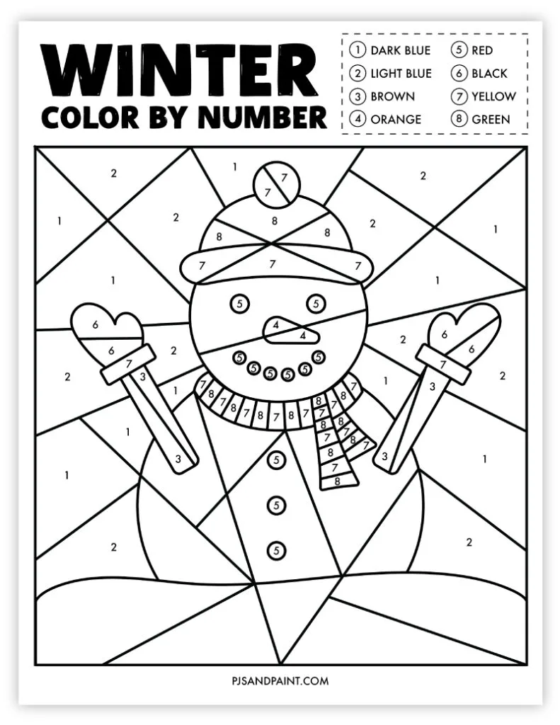 Free printable winter games and activities