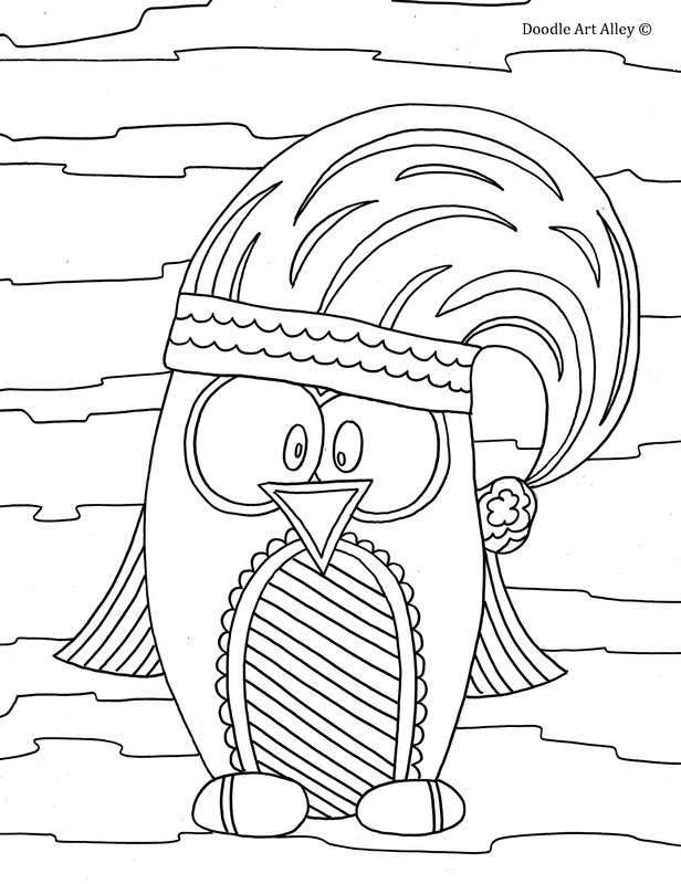 Winter coloring pages