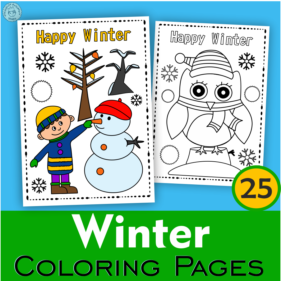 Winter coloring pages