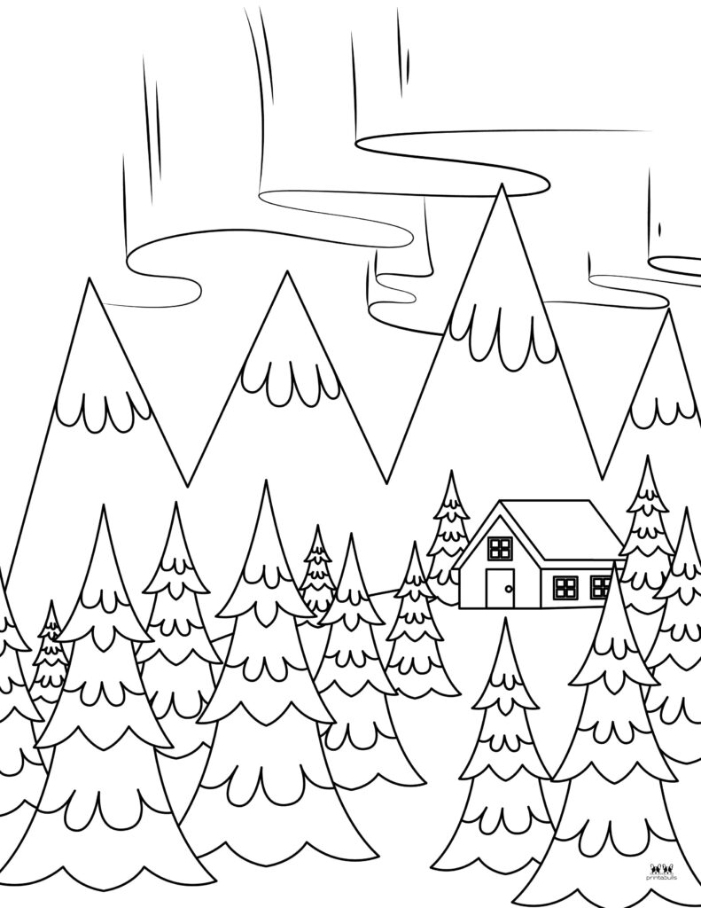 Winter coloring pages