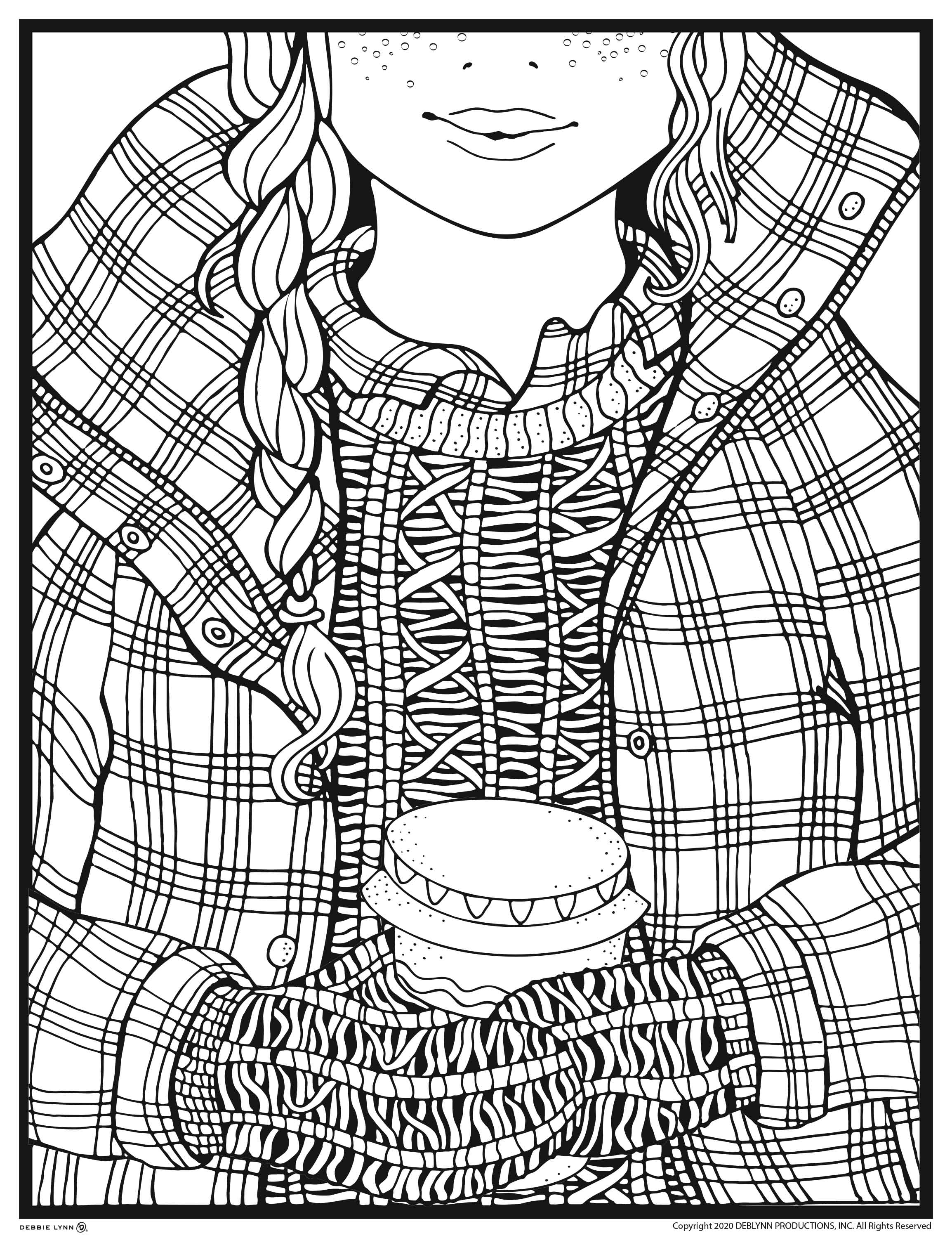 Winter coloring ebook downloadable pages â debbie lynn