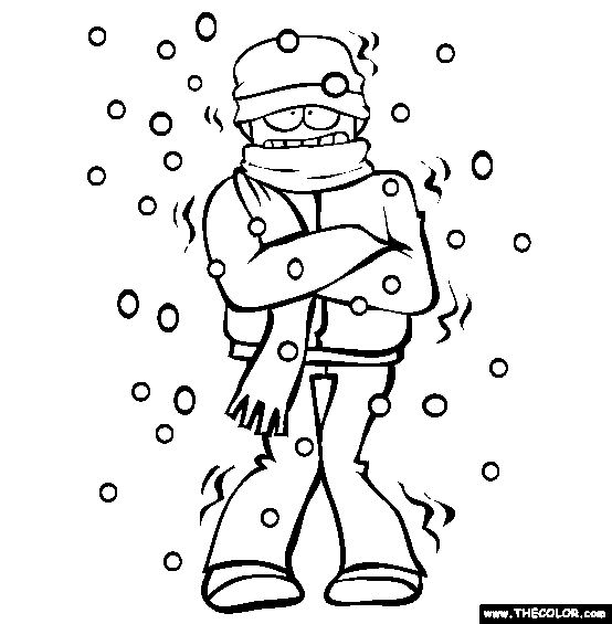 Winter online coloring pages