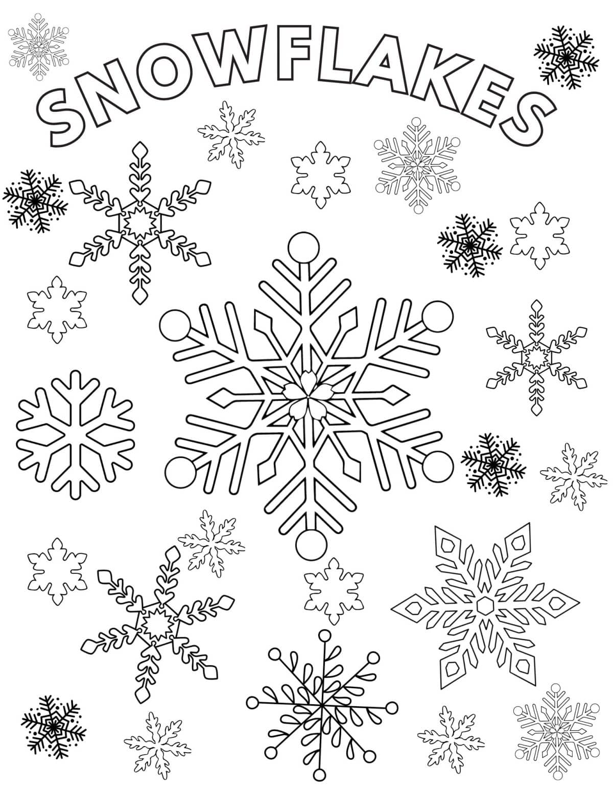 Free printable winter coloring pages that kids of all ages will enjoy