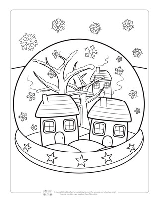 Winter coloring pages