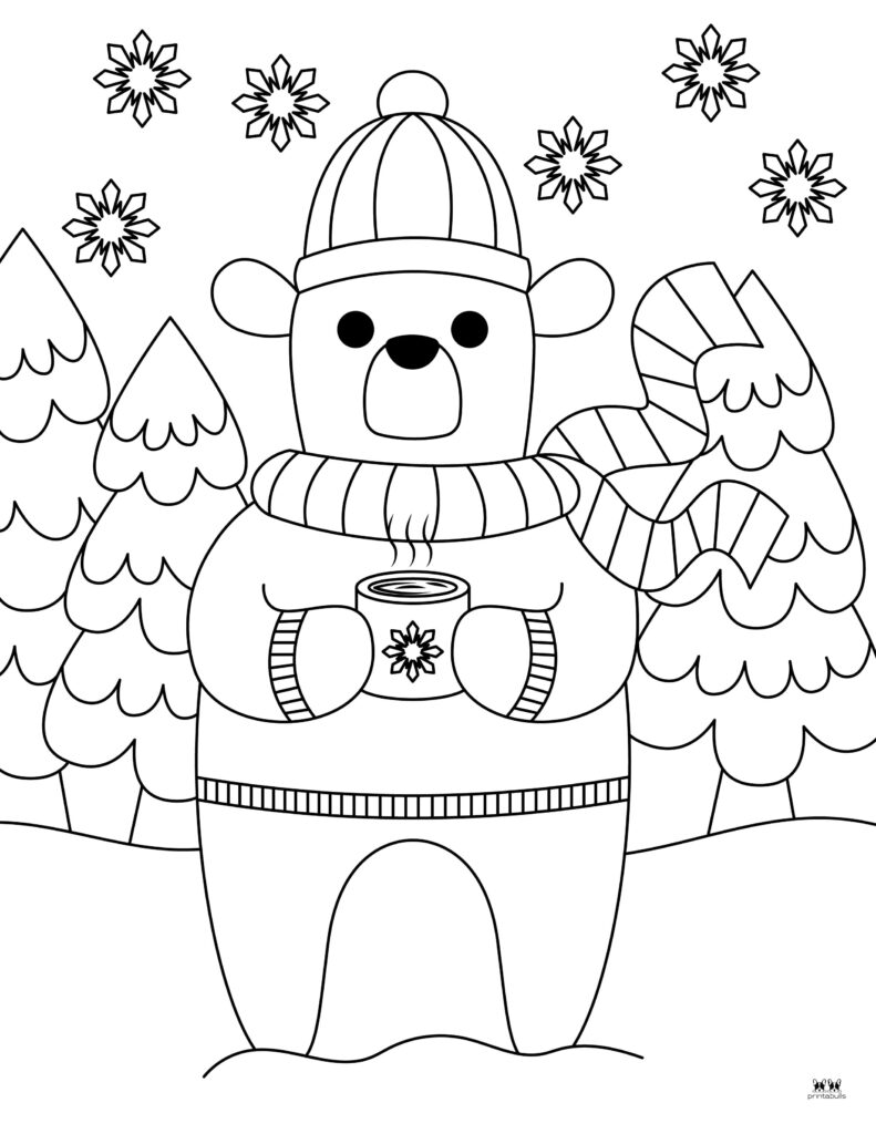 Winter coloring pages