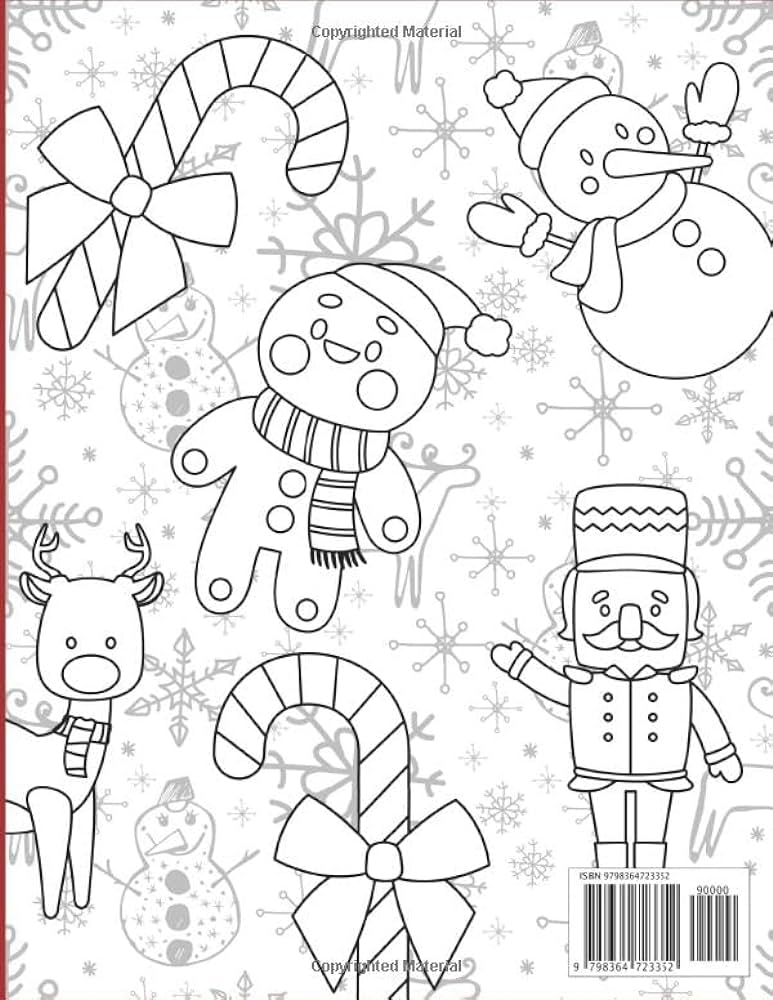 Relaxing christmas coloring book christmas themed coloring book for winter lovers parker marlon books