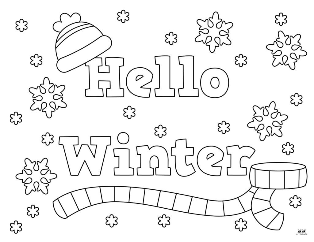 Winter coloring pages