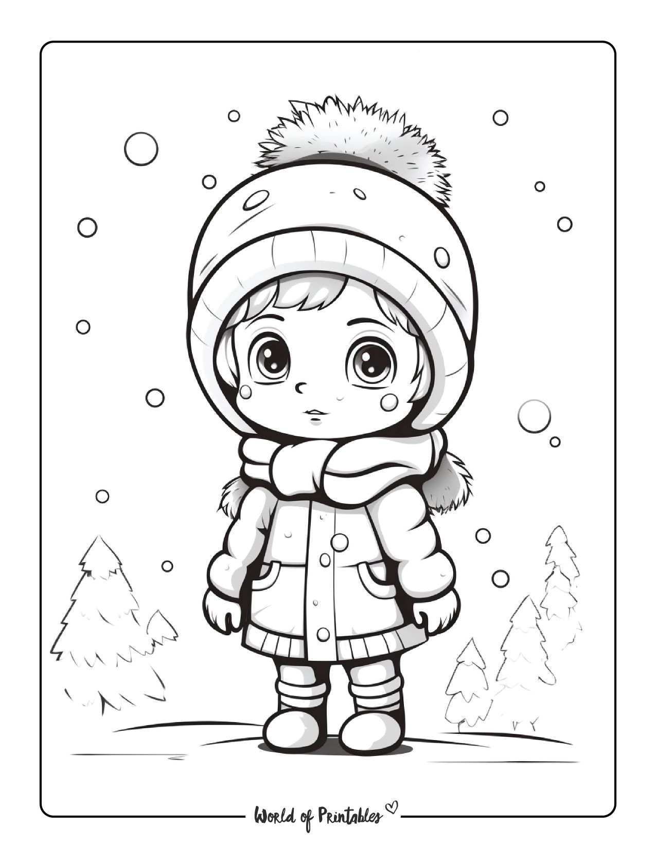 Winter coloring pages