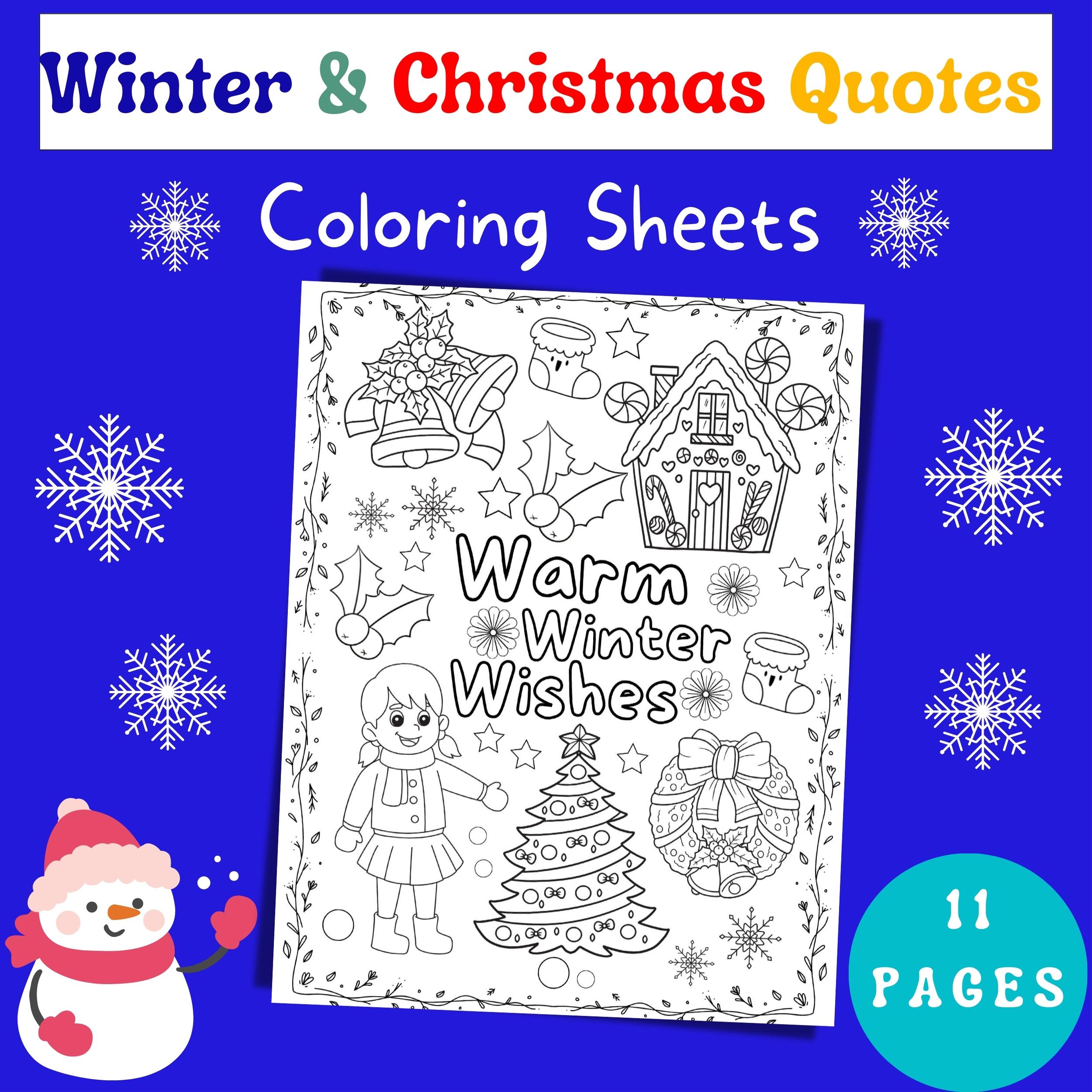 Winter christmas themed coloring pages december no prep winter activities made by teachers