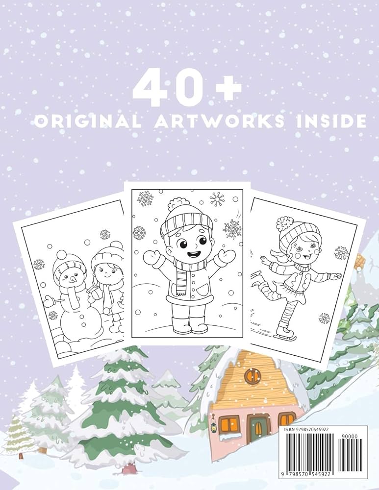 Its winter time coloring book for kids fun easy and relaxing holiday designs to draw a perfect winter season present for preschoolers kids and big kids christmas press jane