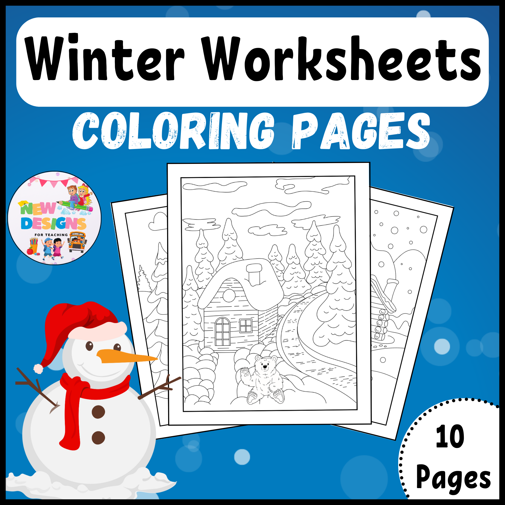 Winter coloring pages printable winter worksheets made by teachers