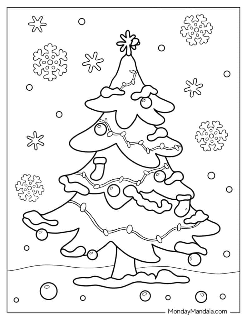 Winter coloring pages free pdf printables