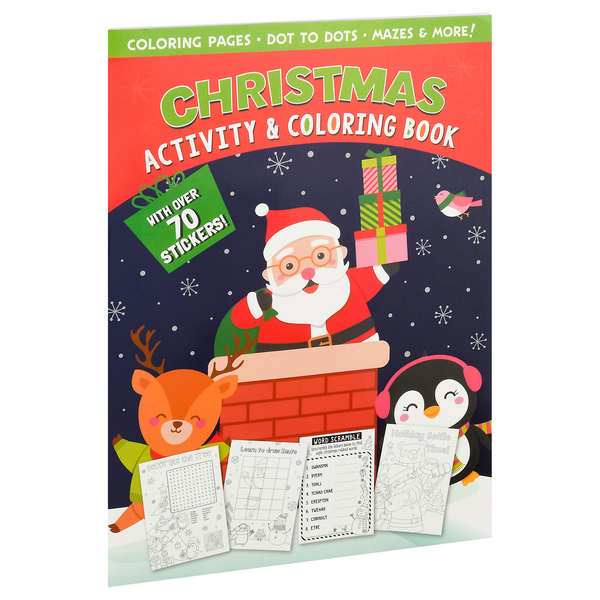 Papercraft christmas activity coloring book hy