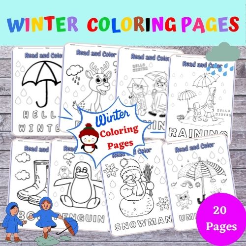 Winter coloring pages winter break activities made by teachers