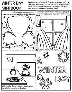 Winter free coloring pages