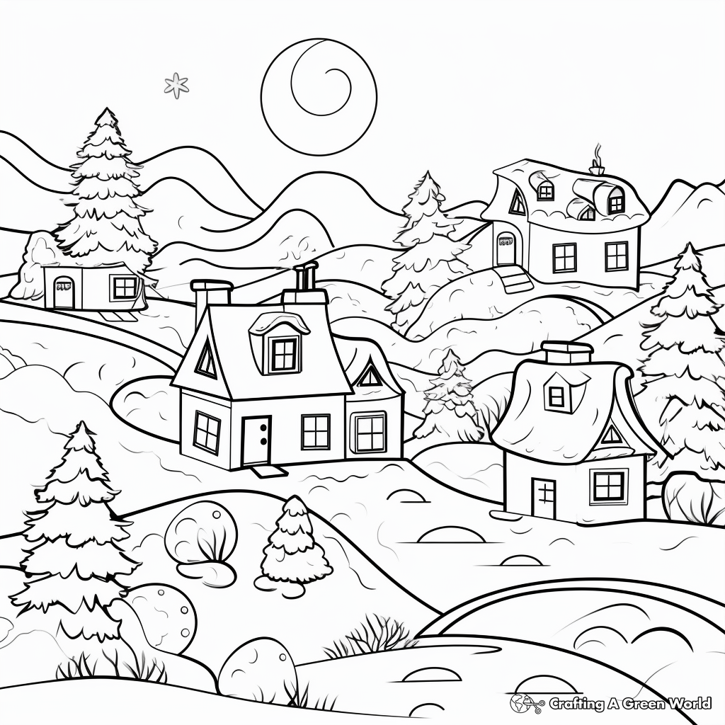 Winter coloring pages