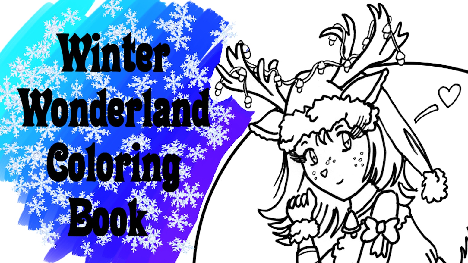 Winter wonderland coloring book by kadoodles â