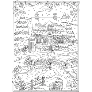 Creative haven winter wonderland coloring book adult coloring books seasons goodridge teresa books