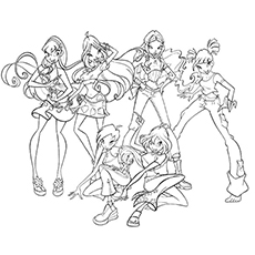 Top free printable winx club coloring pages online