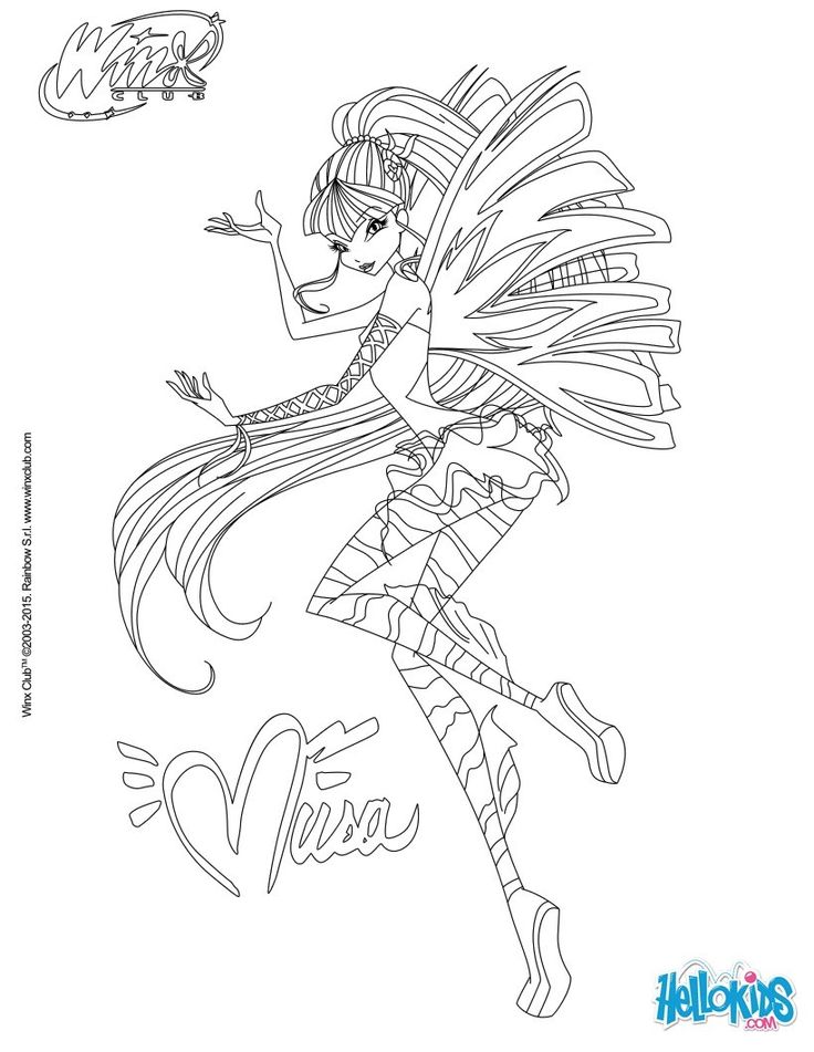 Winx club coloring pages