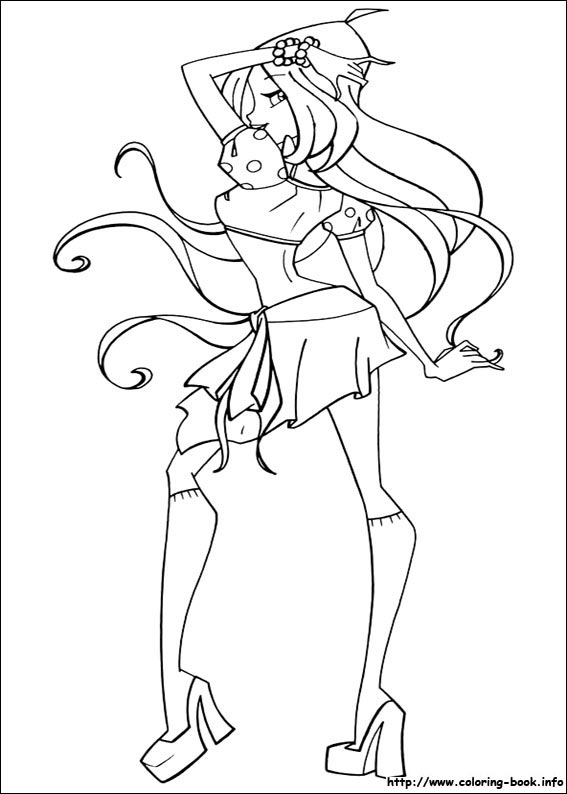 Winx club coloring picture