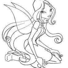 Flora from the winx club coloring pages