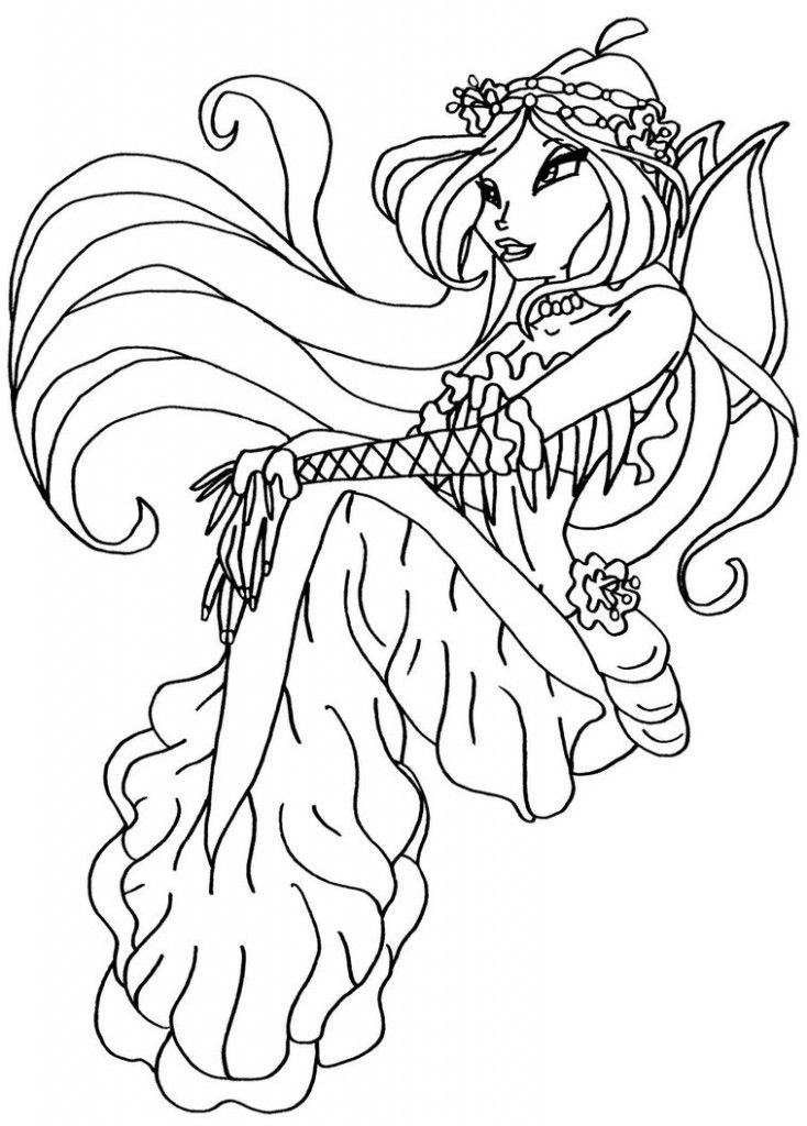 Free printable winx club coloring pages for kids mermaid coloring pages cartoon coloring pages coloring pages for girls