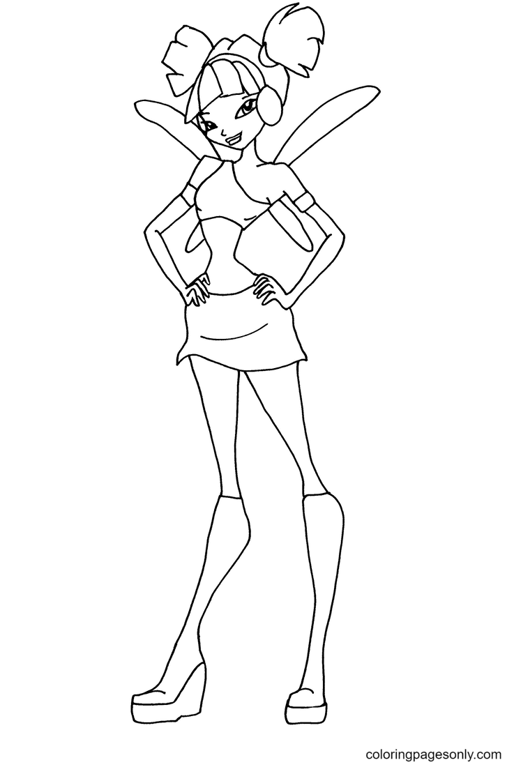 Winx club musa coloring pages printable for free download