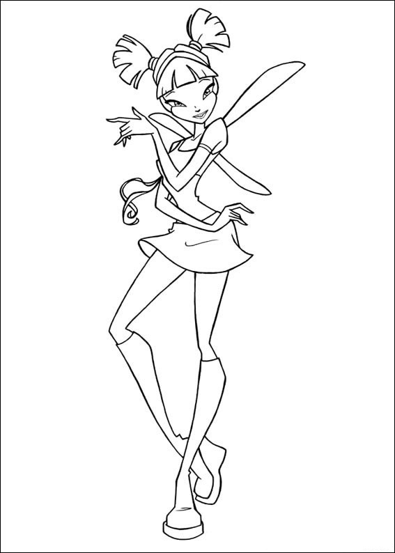 Free printable winx club coloring pages for kids