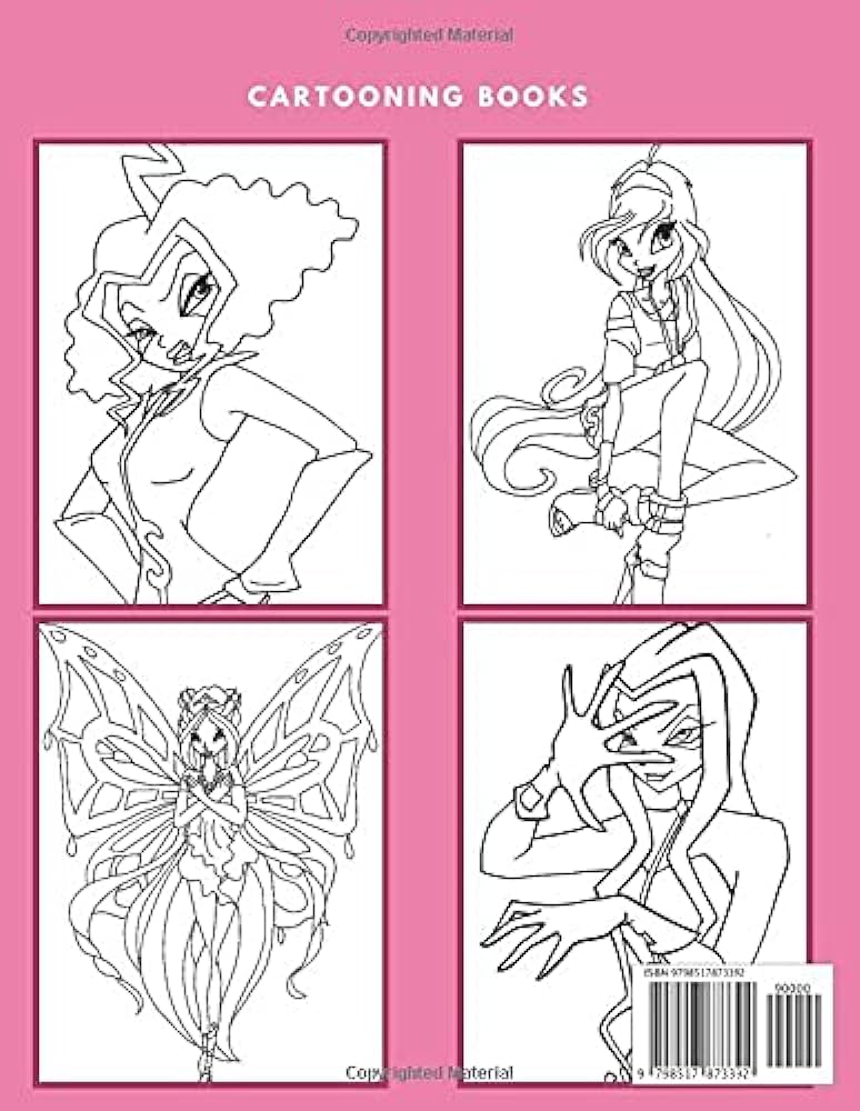 Winx club coloring book jumbo coloring book for kids ages