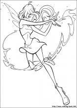 Winx club coloring pages on coloring