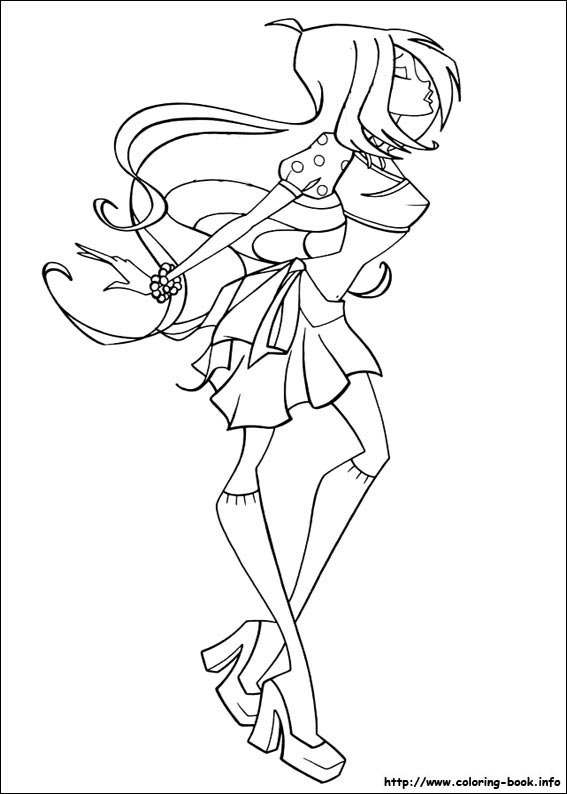 Winx club coloring picture