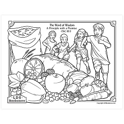 Free lds printables coloring pages family proc program covers page