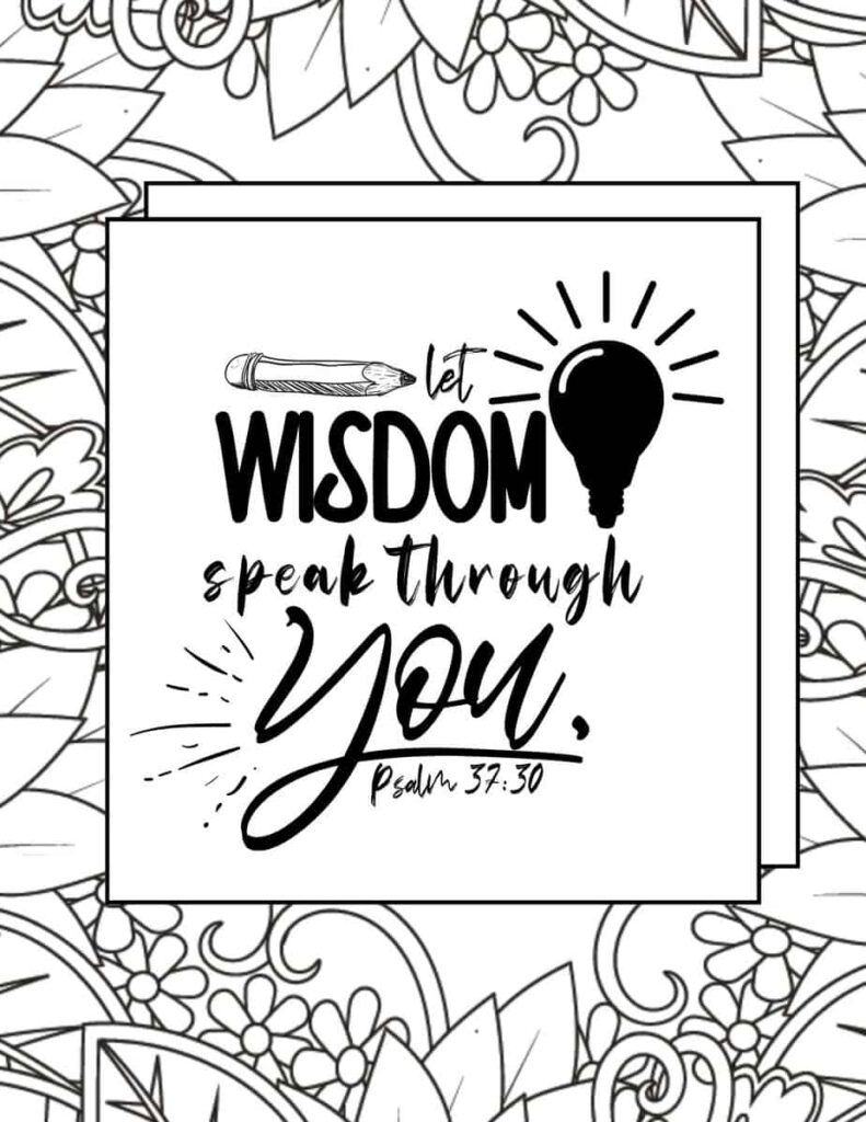 Free easy bible verse coloring pages no sign