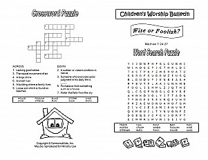 Wise or foolish childrens sermons from sermons