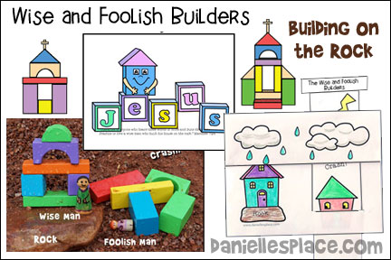 The wise and foolish builders bible crafts and activities for sunday school