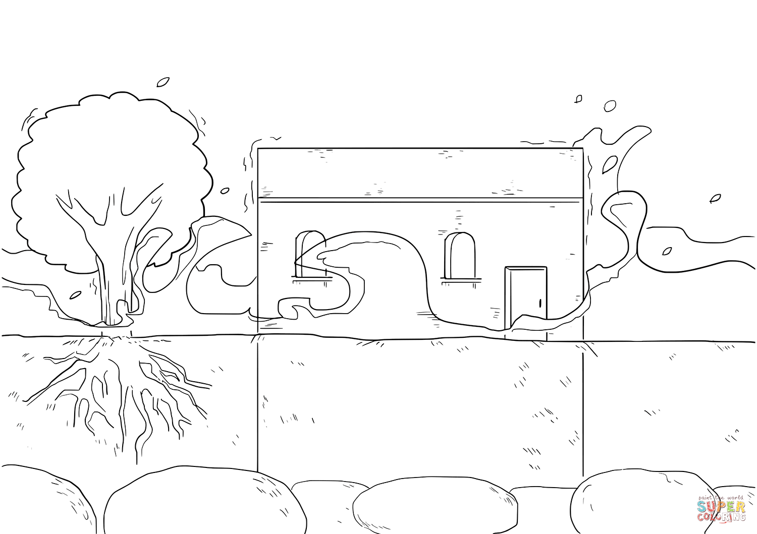 Luke wise and foolish builders coloring page free printable coloring pages