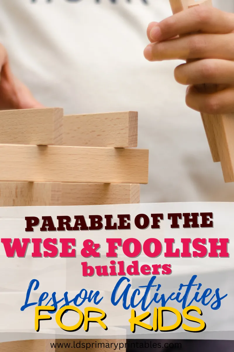 Parable of the wise foolish builders bible parable lessons for kids